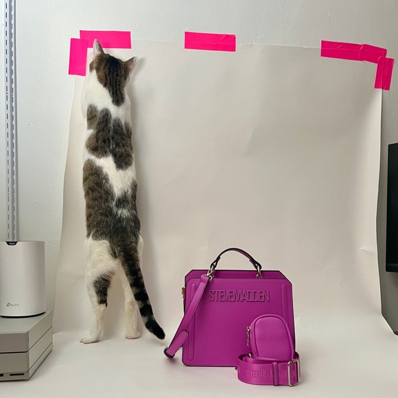 Steve Madden Fuscia Evelyn Crossbody Bag, never used - Picture 8 of 8